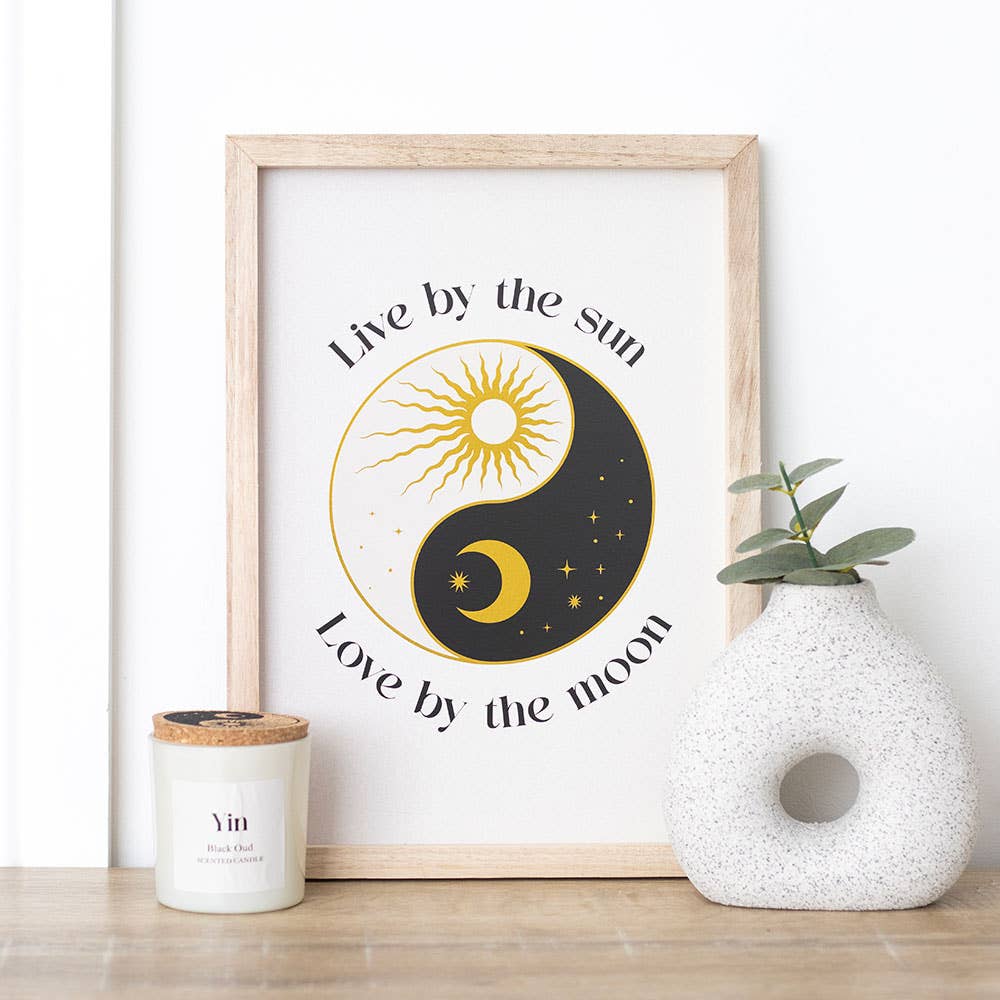 Yin Yang ingelijste muurschildering | Something Different