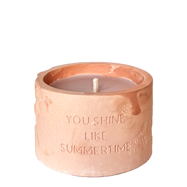 Buitenkaars You shine like summertime - Bella citronella | My Flame Lifestyle