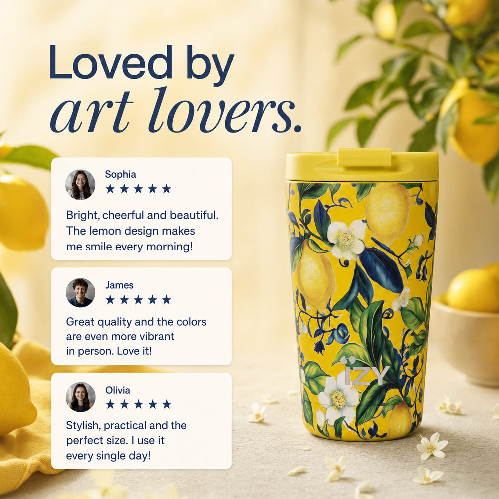 Thermos mug - Giallo Limone - 350ml | IZY Bottles