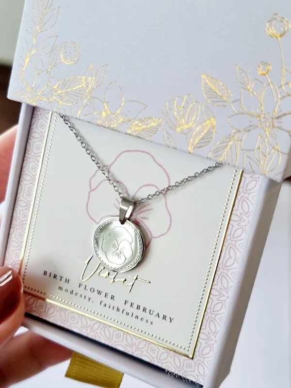 ketting-geboortebloem-februari-zilver