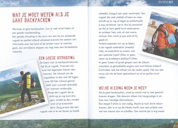 travel reisdagboek backpacken