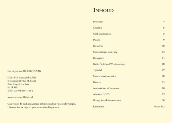 travel reisdagboek geld