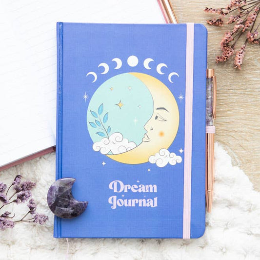 The Moon Dream Journal met Amethyst Pen