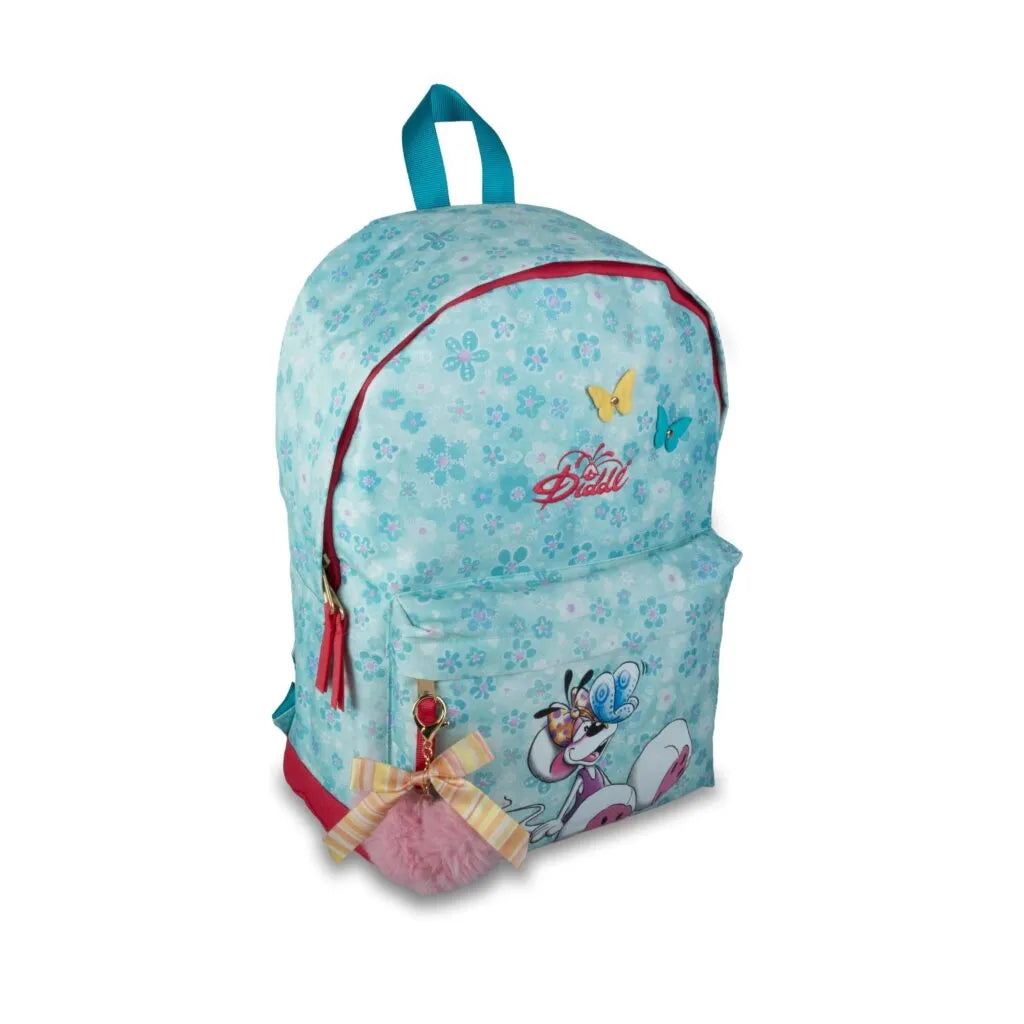 Rugzak turquoise met sleutelhanger | Diddl
