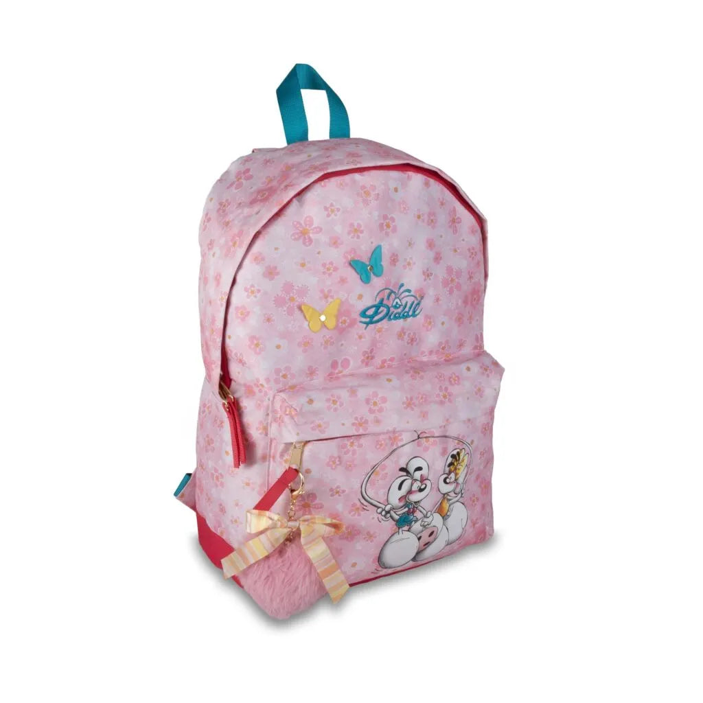 Rugzak roze met sleutelhanger | Diddl