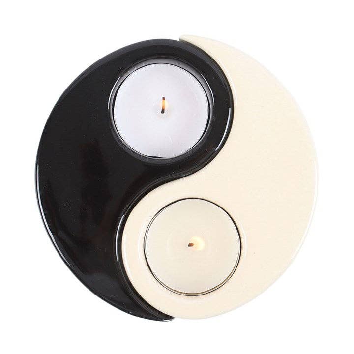 Yin Yang 2-delige theelichthouder | Something Different