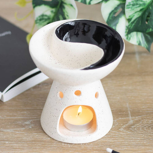 Yin Yang dubbele oliebrander en waxverwarmer