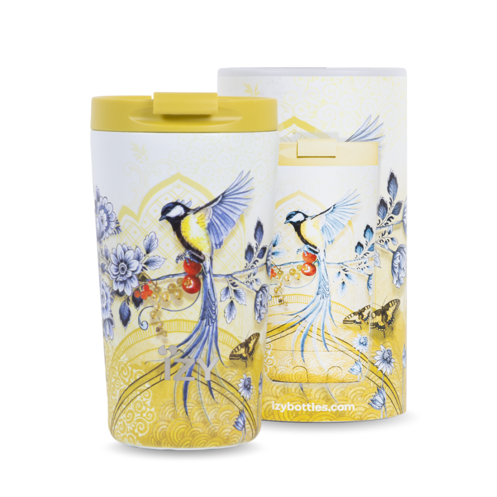 Thermos mug Saffron Gold - 350ml | IZY Bottles
