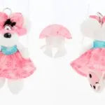 Knuffel Diddlina pluche sleutelhanger 15 cm | Diddl