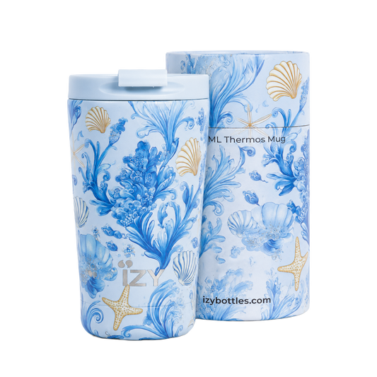 Thermos mug - Blu Marina - 350ml | IZY Bottles