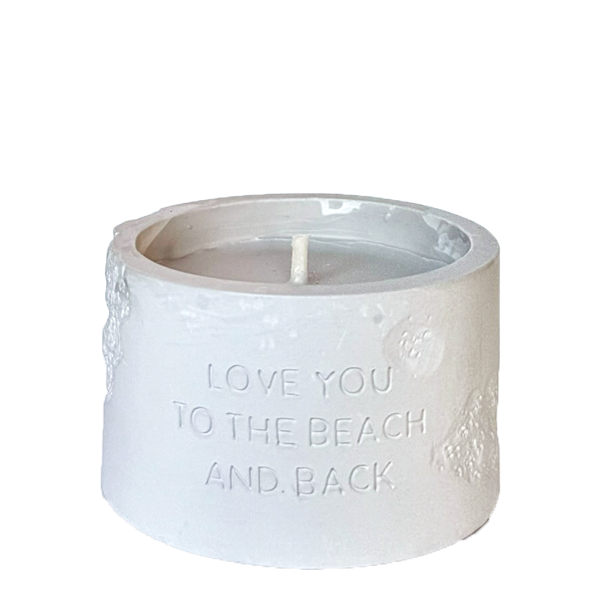 Buitenkaars Love you to the beach and back - Bella citronella | My Flame Lifestyle