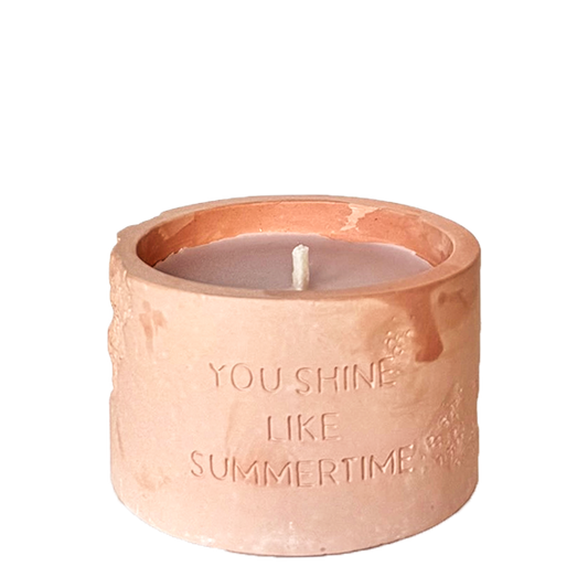Buitenkaars You shine like summertime - Bella citronella | My Flame Lifestyle