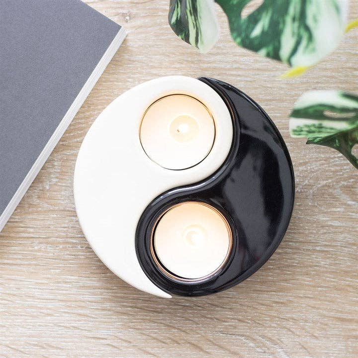 Yin Yang 2-delige theelichthouder | Something Different