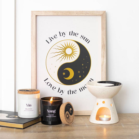 Yin Yang ingelijste muurschildering | Something Different
