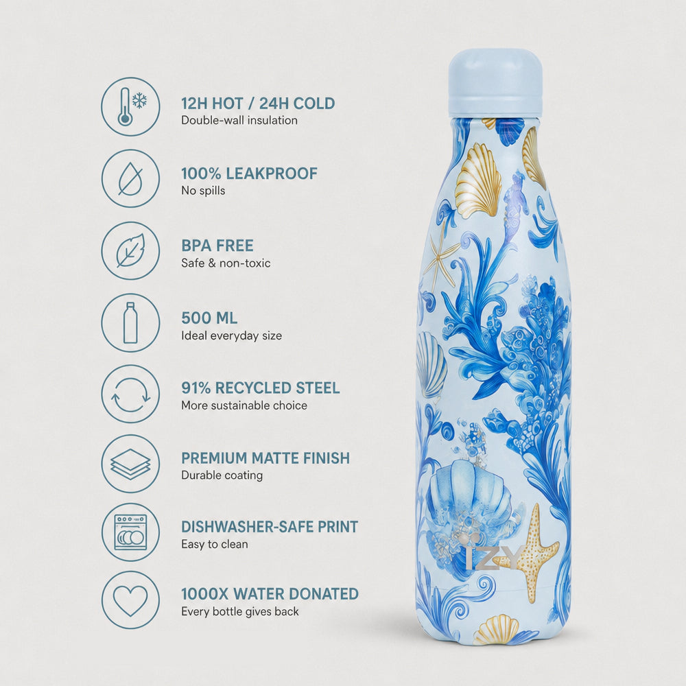 Thermosfles - Blu Marina - 500ml | IZY Bottles