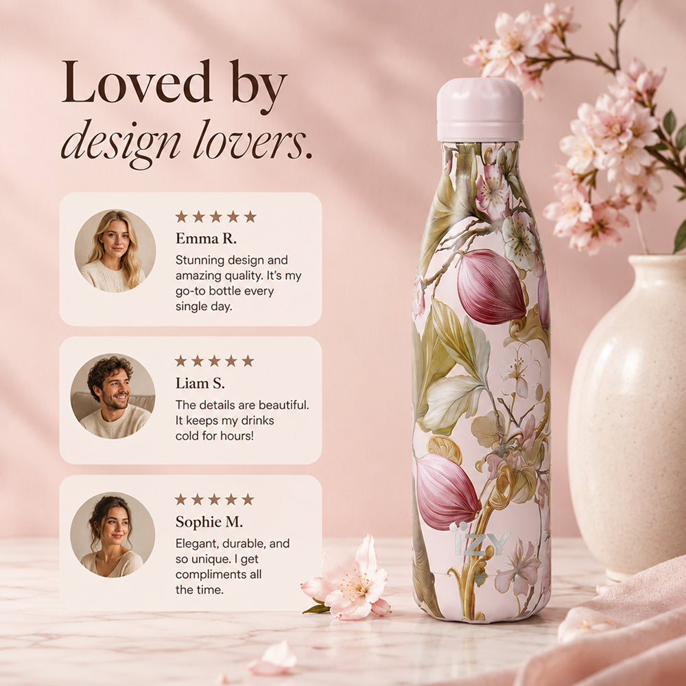 Thermosfles - Fico Rosa - 500ml | IZY Bottles