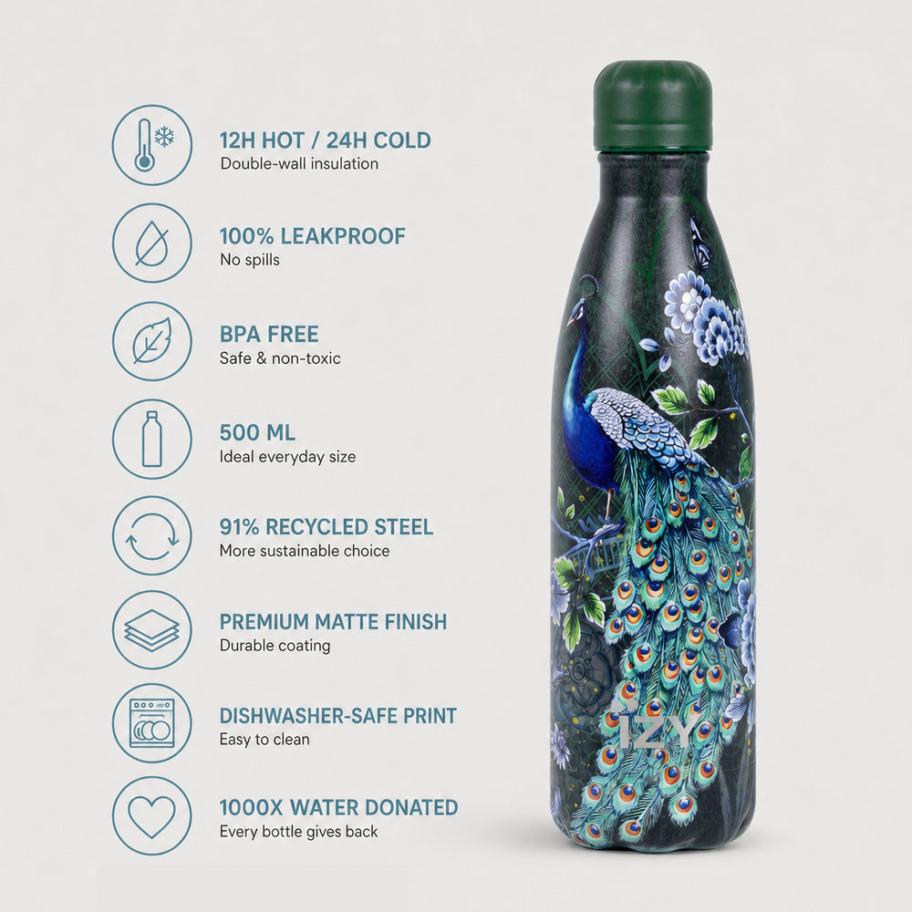 Thermosfles Majestic Green - 500ml | IZY Bottles