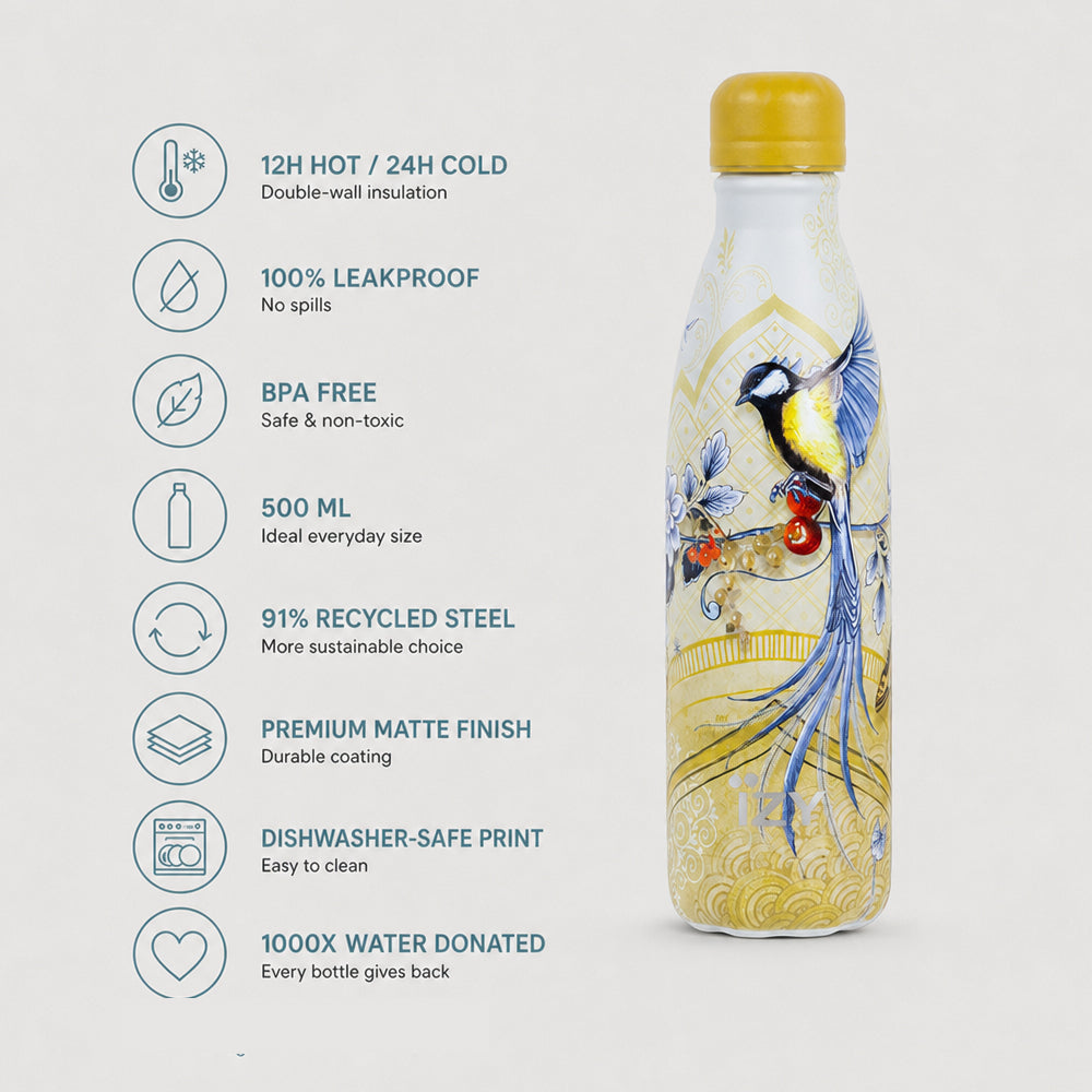 Thermosfles Saffron Gold - 500ml | IZY Bottles