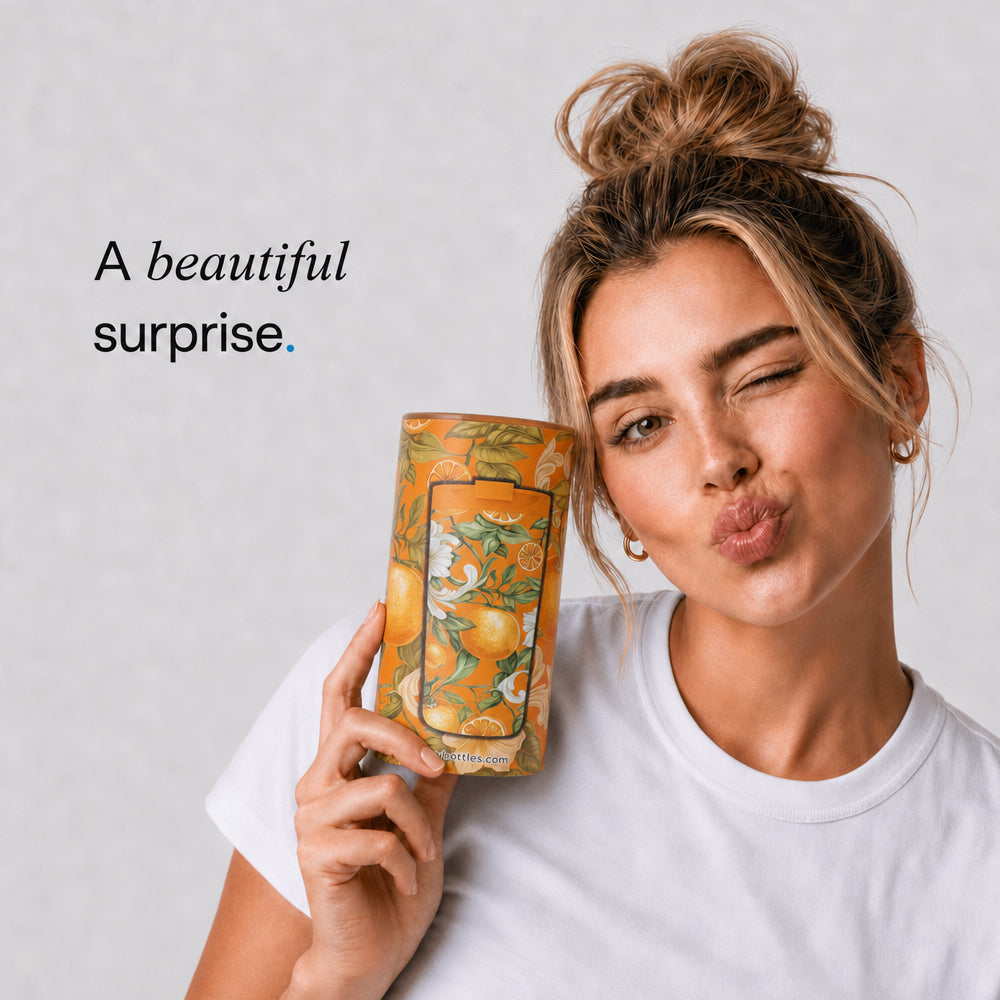 Thermos mug- Fiore d’Arancia - 350ml | IZY Bottles