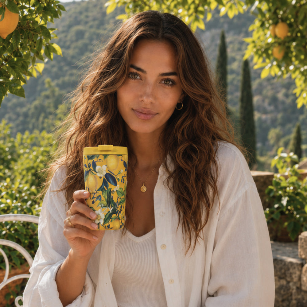 Thermos mug - Giallo Limone - 350ml | IZY Bottles