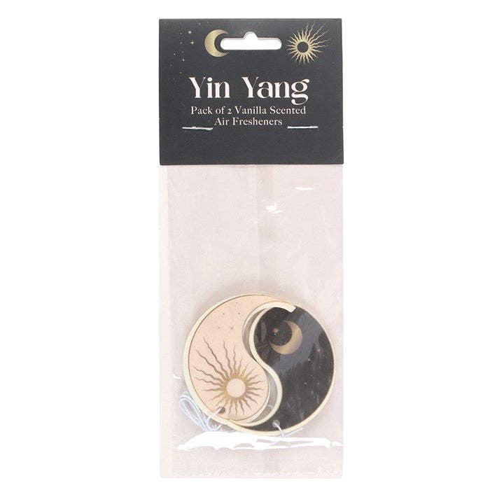 Pak van 2 Yin Yang Vanille Geurende Luchtverfrissers | Something Different