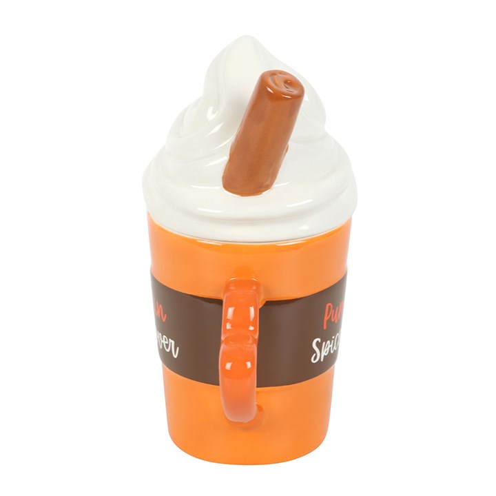 Pompoen Spice Latte-vormige mok met deksel | Something Different