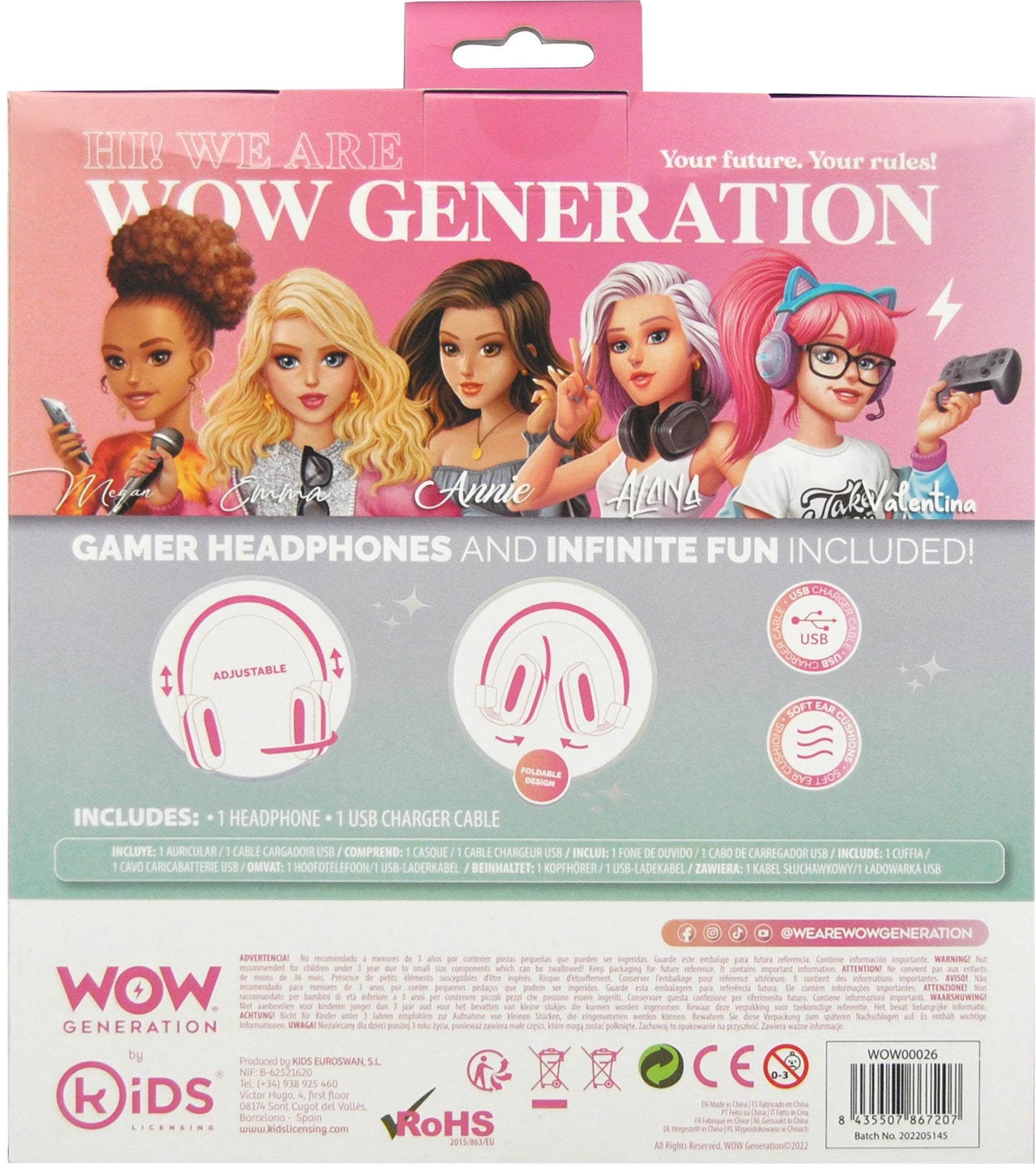 WOW Generation | Hoofdtelefoon met bluetooth en microfoon