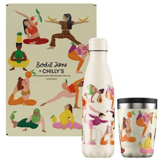 fruity flex bottle coffeecup box chillys