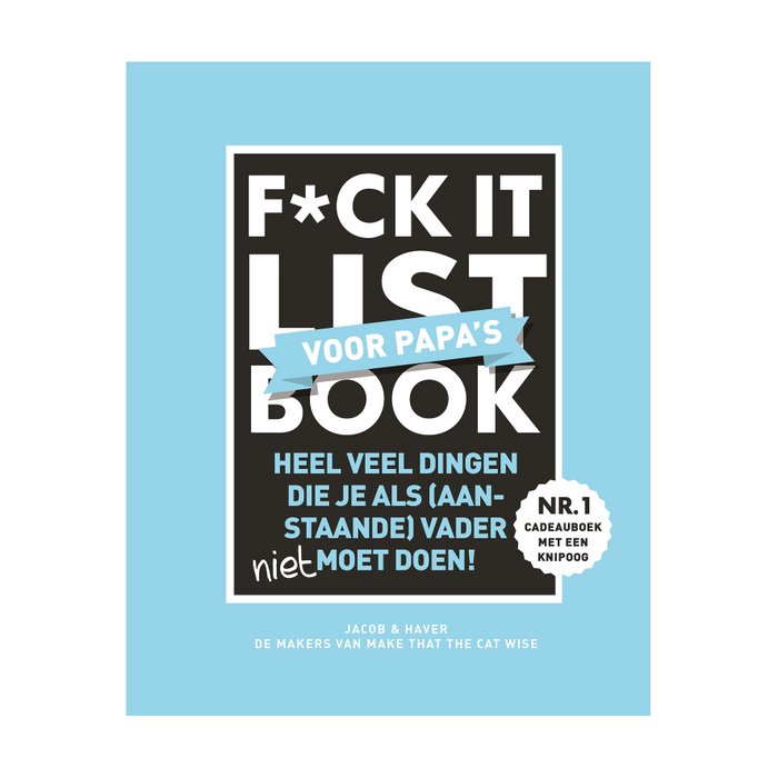 fuck it list book voor papas