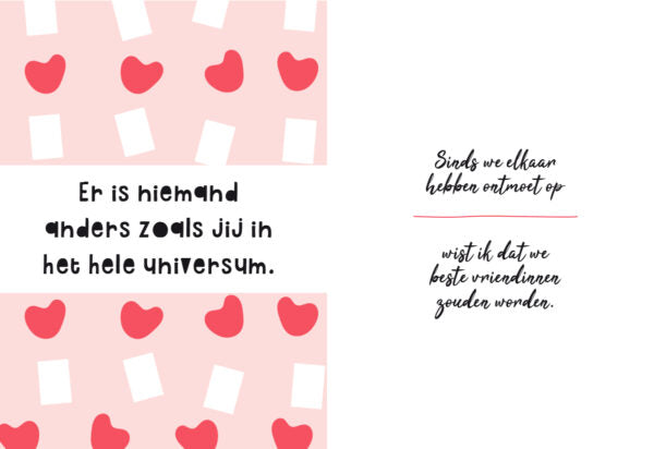 je bent de beste vriendin in de wereld omdat boek