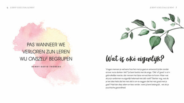 je bent goed zoals je bent lifestyle boek