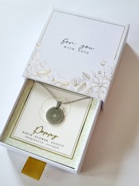 ketting-geboortebloem-augustus-zilver