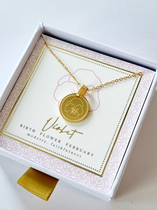 ketting-geboortebloem-februari-goud