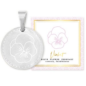 ketting-geboortebloem-februari-zilver