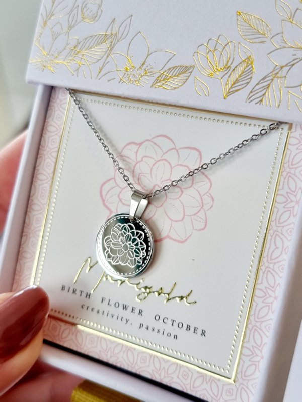 ketting-geboortebloem-oktober-zilver
