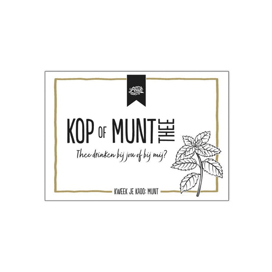 kruiden kop of munt thee