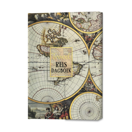 travel reisdagboek wereldbol